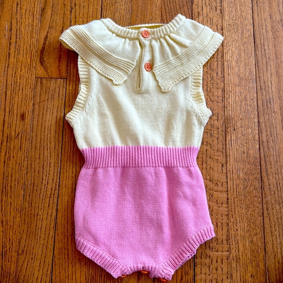 ✨ Fortunate Crab Knit Romper – Size 2T ✨ - Picture 2 of 2